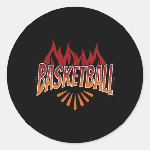 Sticker Rond Vie de basket-ball 1