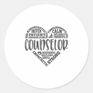Sticker Rond Vie de conseiller, conseiller scolaire