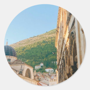 Sticker Rond Vieille ville de Dubrovnik