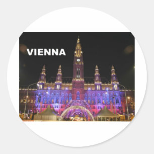 Sticker Rond Vienne Rathaus Eistraum (St.K)