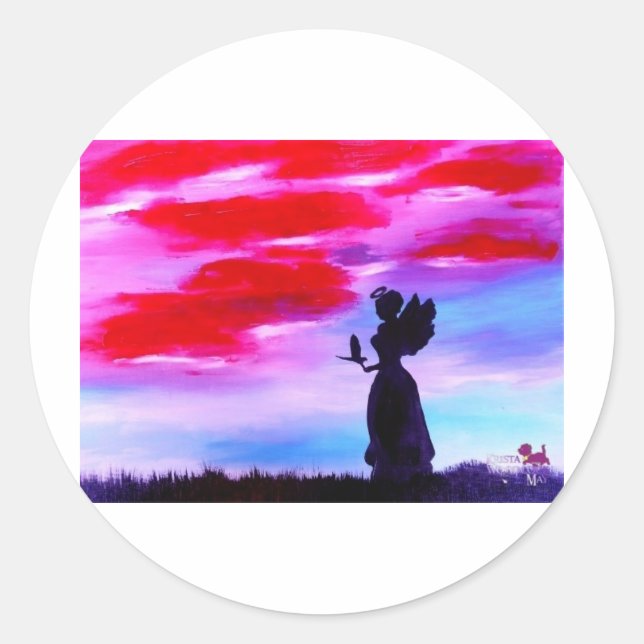 Sticker Rond Vierge (Devant)