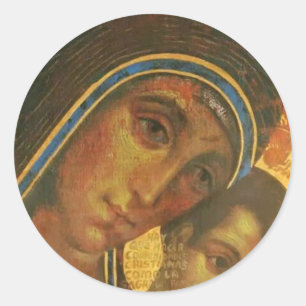 Sticker Rond Vierge Marie Voie néocatechuménale