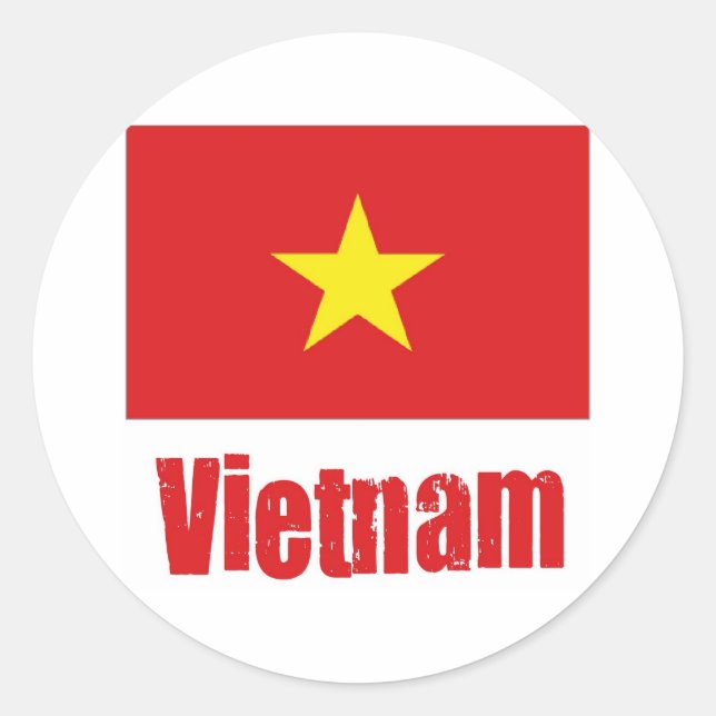 Sticker Rond Viet Nam (Devant)