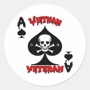 Sticker Rond Vietnam Cadeaux anciens de 1971 à 1972