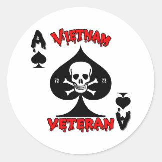Sticker Rond Vietnam Cadeaux anciens de 1972 à 1973