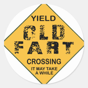 Sticker Rond Vieux croisement de pet