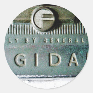 Sticker Rond Vieux frigidaire