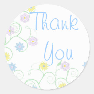 Sticker Rond Vigne de Merci fleurie