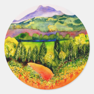 Sticker Rond Vignoble du comté de Sonoma