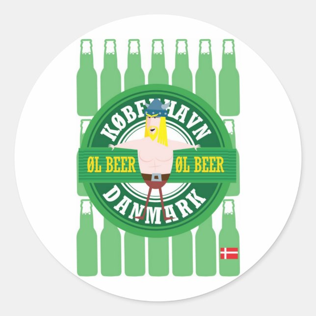 Sticker Rond Viking (Devant)