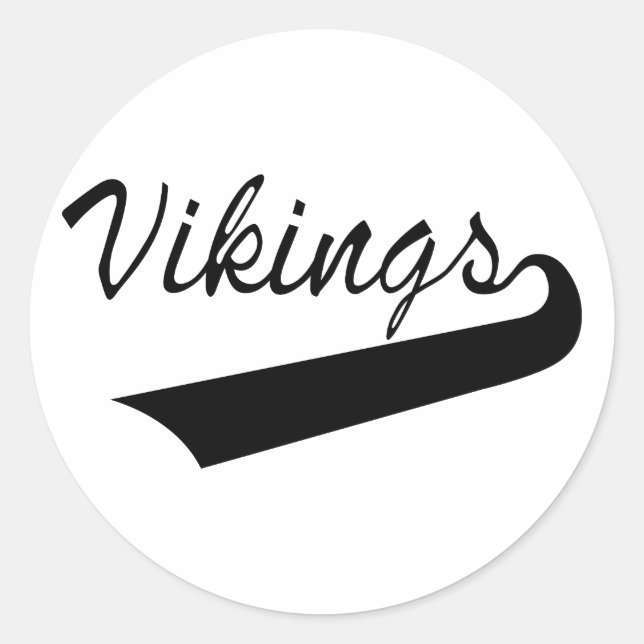 Sticker Rond Vikings (Devant)