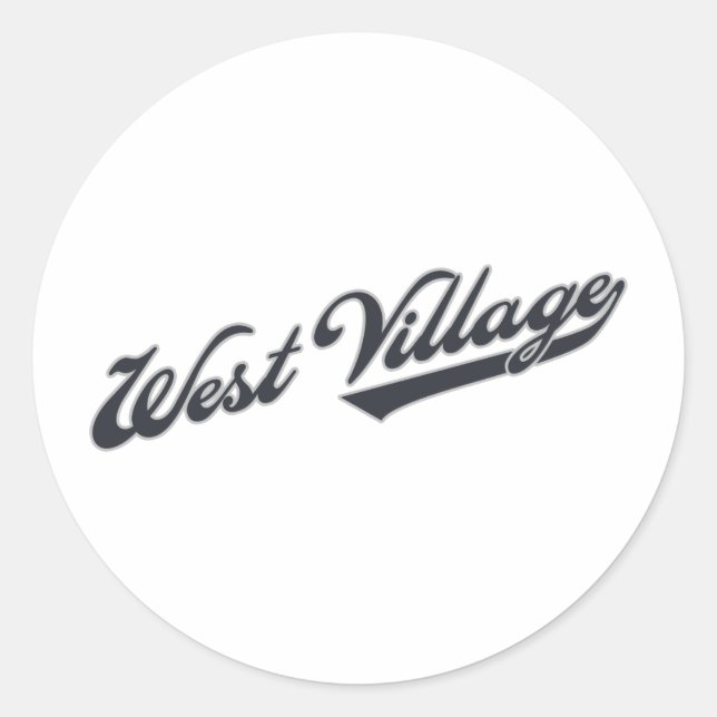 Sticker Rond Village occidental (Devant)