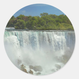 Sticker Rond Ville - Niagara NY - Les chutes américaines à Niag
