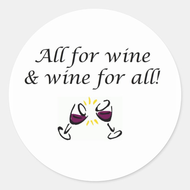 Sticker Rond Vin! (Devant)