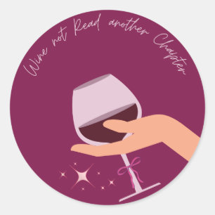 Sticker Rond Vin non lu autre chevalet de chapitre