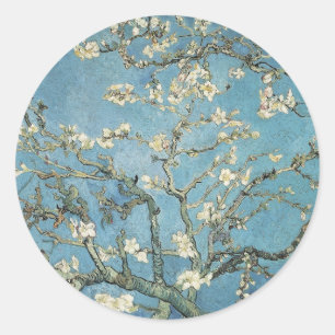 Sticker Rond Vincent van Gogh Branches d'amande en fleurs, 18