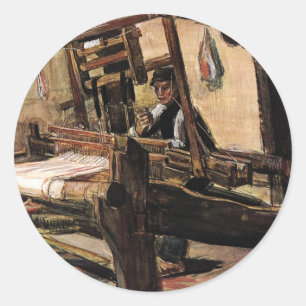Sticker Rond Vincent Van Gogh – Le Tisserand - Beaux-Arts