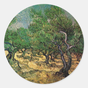 Sticker Rond Vincent van Gogh - Oliveraie