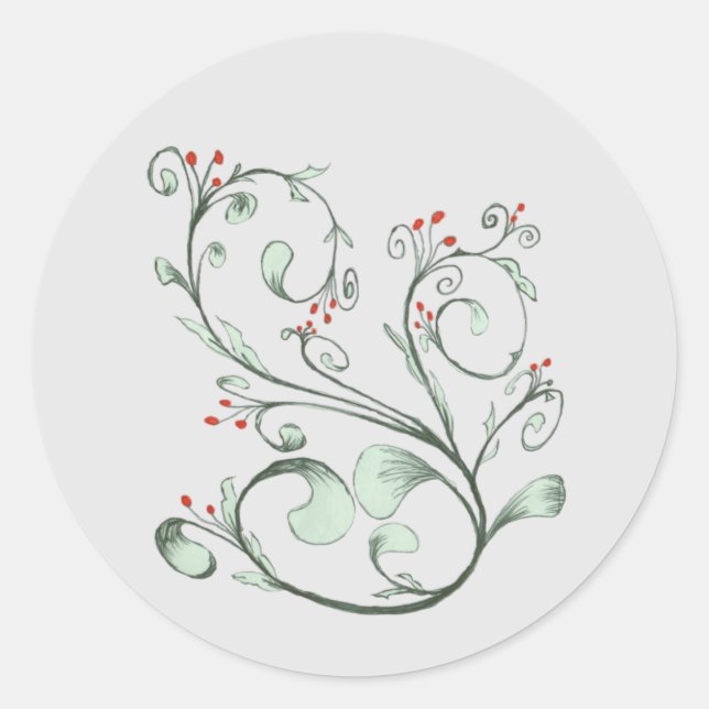 Sticker Rond Vining Pour Un Sourire (Devant)