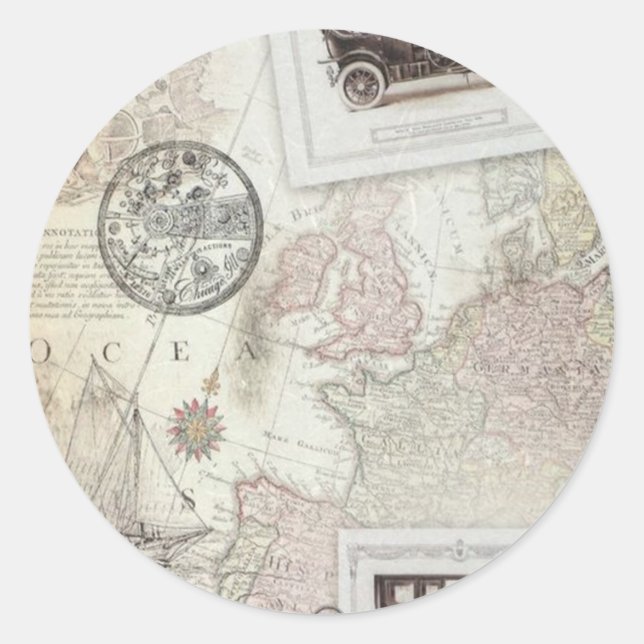 Sticker Rond Vintage (Devant)