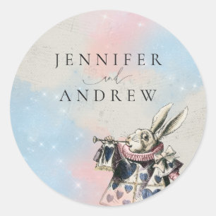 Sticker Rond Vintage Alice au pays des merveilles