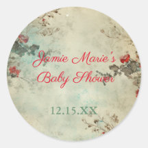Vintage hiver Floral Baby shower de Noël