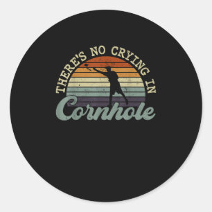Sticker Rond Vintage Pas De Pleurage Rétro Cornouailles