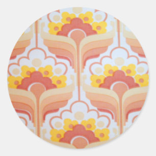 Sticker Rond Vintage Retro Fifties