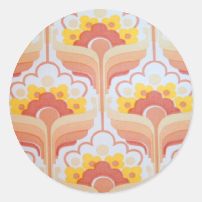 Sticker Rond Vintage Retro Fifties (Devant)