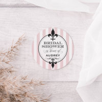 Vintage Rose Fleur de Lis Baby Shower Mariage