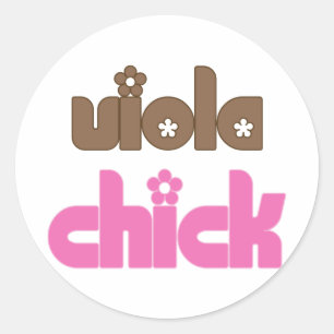 Sticker Rond Viola Chick
