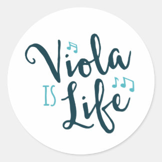 Sticker Rond Viola est la vie