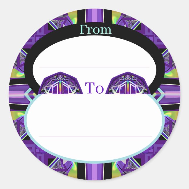 Sticker Rond Violet W3 (Devant)