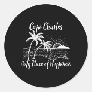 Sticker Rond Virginia Beach Ma Place Du Bonheur - Cape Charle