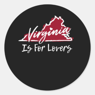 Sticker Rond Virginia Is