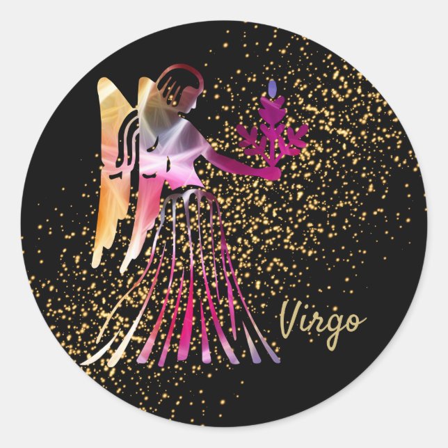 Sticker Rond Virgo - SIGNE Zodiaque (Devant)