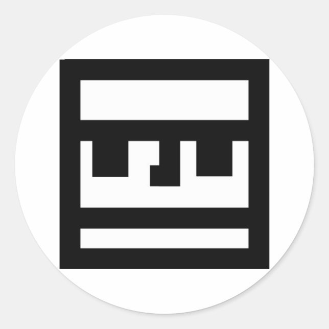 Sticker Rond visage (Devant)