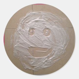 STICKER ROND VISAGE DE DOUCHE