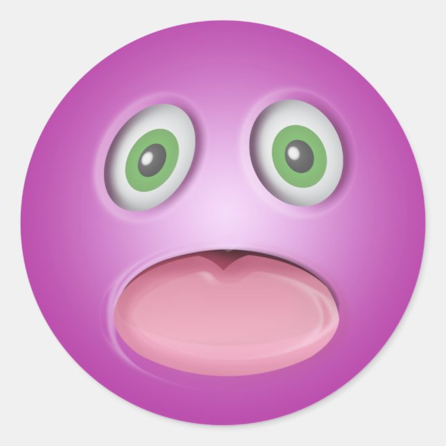 Sticker Rond Visage Emoji (Devant)