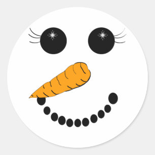 Sticker Rond Visage enfantin