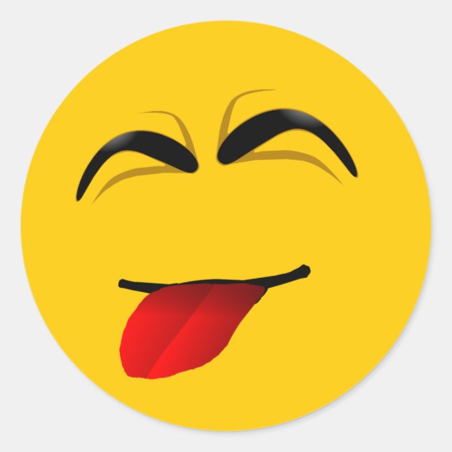 STICKER ROND VISAGE FUNNY (Devant)