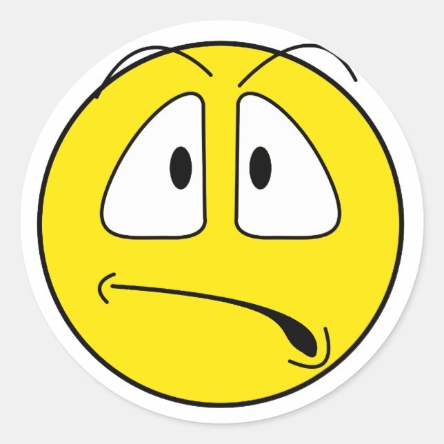 Sticker Rond Visage libre (Devant)