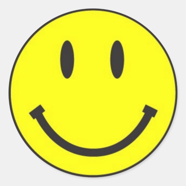 Sticker Rond Visage simple ! (Devant)