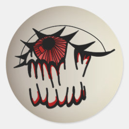 Sticker Rond Vision Psychédélique