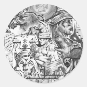 Sticker Rond Vision Yaqui