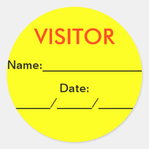 STICKER ROND VISITEUR