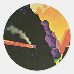 Sticker Rond Visitez La Yougoslavie