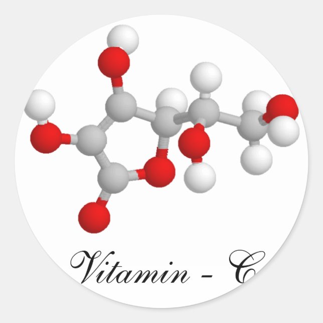 Sticker Rond Vitamine C (Devant)