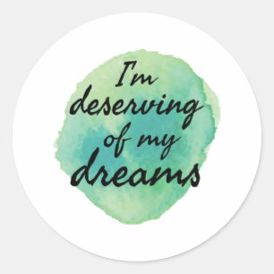 Sticker Rond vitrines positives pour l'acceptation de soi