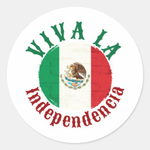 Sticker Rond Viva la Independencia